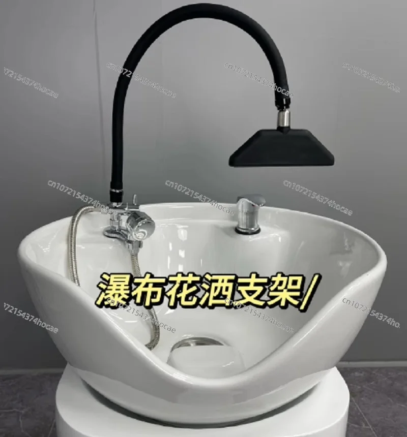 Carbonated Spring Waterfall Circulation Mobile Head Spa Water Faucet, Salon Shampoo Shower Head with Waterfall Feature