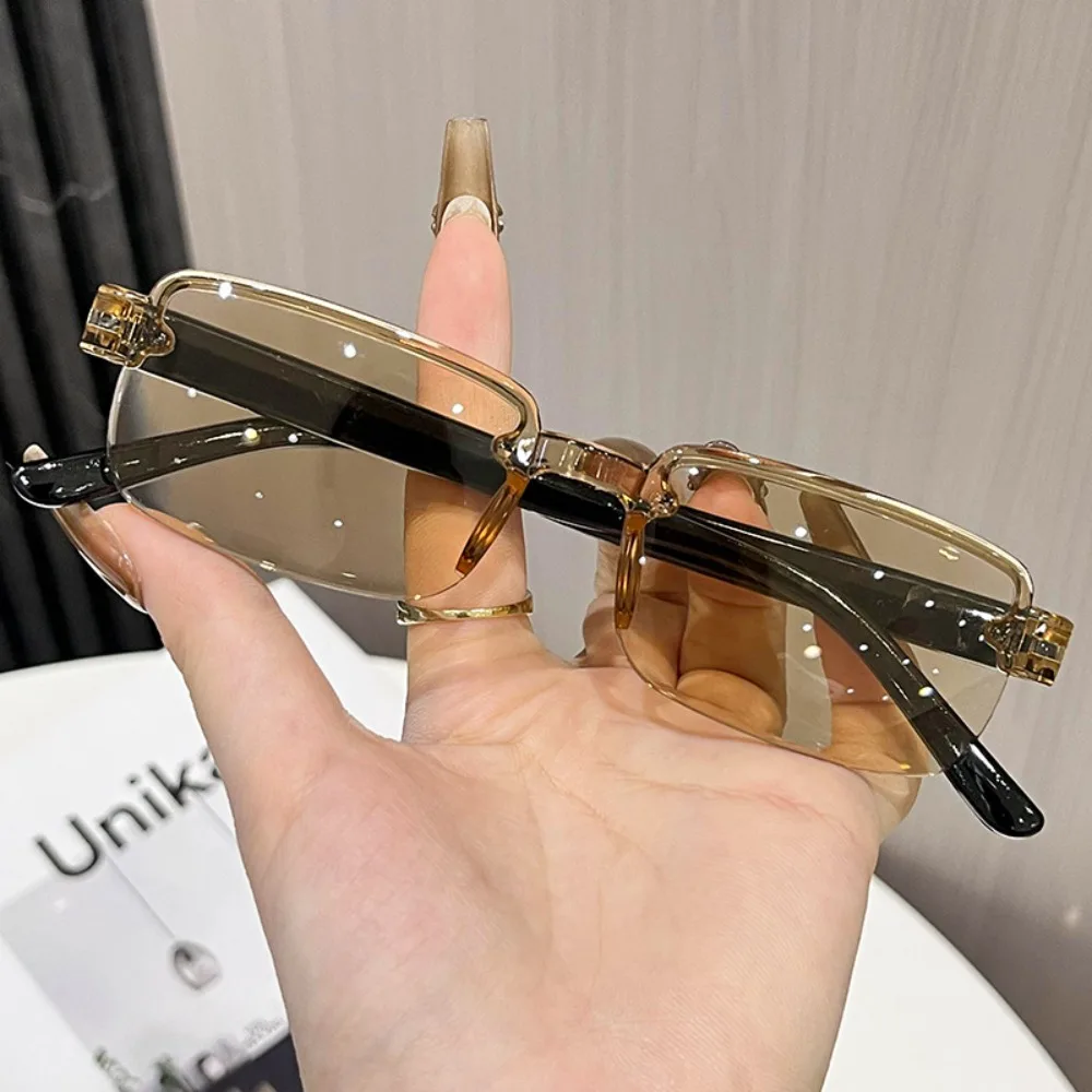 PC Smart Zoom Reading Glasses Lightweight Frameless Design Anti Blue Light Glasses Comfortable Fit Eyestrain Relief