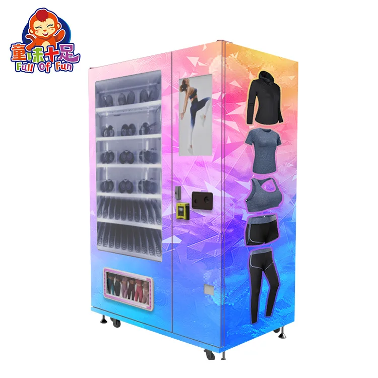 Smart 24 Hours Self-service Automatic Custom Clothing Clothes Machine Cosmetics Vending Machine  Clothes Vending Machine