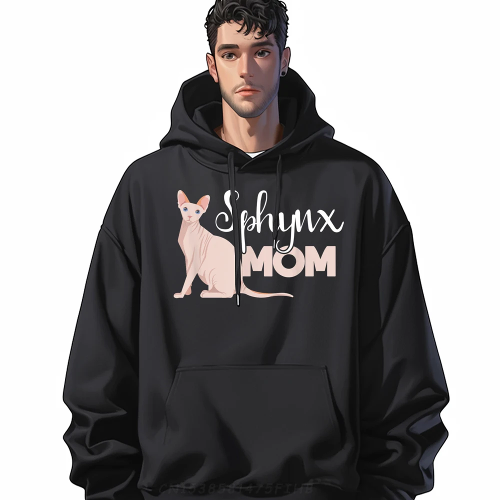 Hairless Sphynx Slogan Sphynx Mom Grahpic Tee Hoodie Durable And Wear-Resistant Gifts For Men Vegan