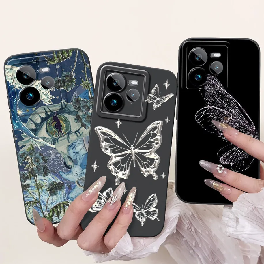 حافظة لهاتف Realme GT 7 2025 Realme GT 7 Pro غطاء فاخر مطلي بالحلوى من السيليكون الناعم المقاوم للصدمات لهاتف Realme GT 7T GT7