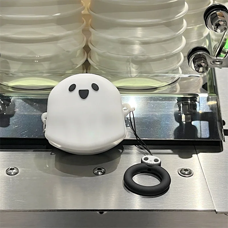 لسامسونج غالاكسي براعم 3 2 برو/براعم لايف/برو/براعم FE ثلاثية الأبعاد مضحك شبح كابوس سماعة حالة الكرتون سيليكون سماعة غطاء