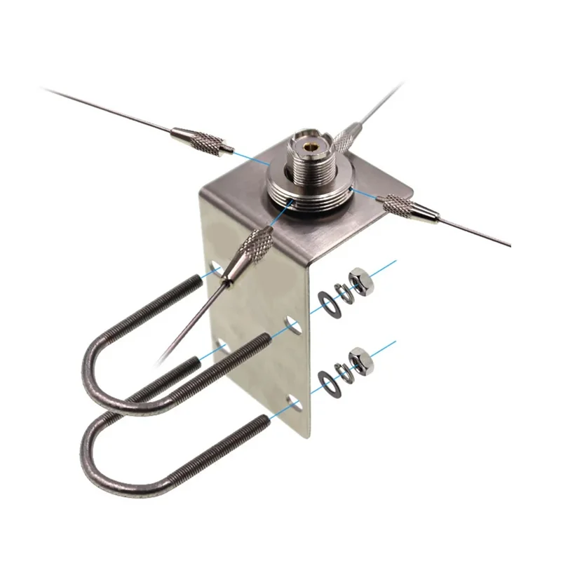 

RE05 UHFJ Antenna Bracket 10- 1300Mhz Ground Redical For Car Mobile Radio SO239-PL259 RE-05 Strengthened Antenna