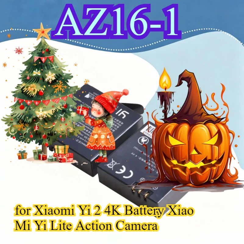 

AZ16-1 1400mAh 3.85V Battery AZ16 1 Bateria for Xiaomi Yi 2 4K Battery Xiao Mi Yi Lite Action Camera High Qualty