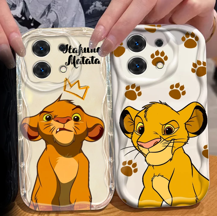 

Disney Lion King Cute Simba For Xiaomi Redmi Note 13 12 12S 11S 11 10 9 8 10A 9C 9T Pro Plus 5G Wave Oil Cover Phone Case