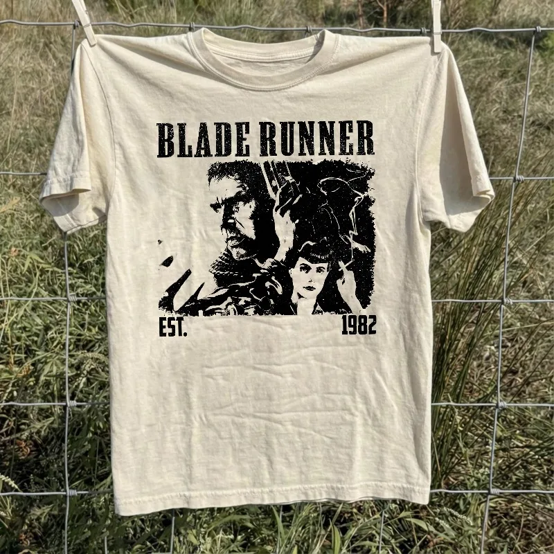 Camiseta Blade Runner 2049, estilo retrô de filme de ficção científica, moda casual de verão para casais, estilo streetwear.