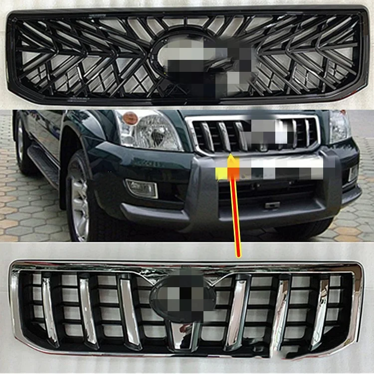 Front Bumper Grill Grille for Toyota Land Cruiser Prado Lc120 fj120 2700 4000 2003-2009