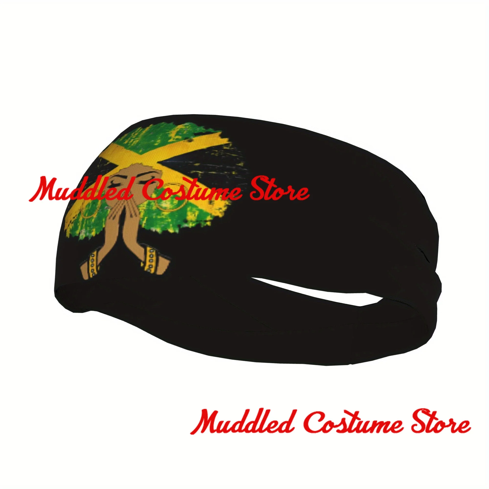 

Ямайка Лев Спортивная повязка на голову Повязка для волос Йога Фитнес Эластичная повязка на повязку для волос Эластичная повязка на голову