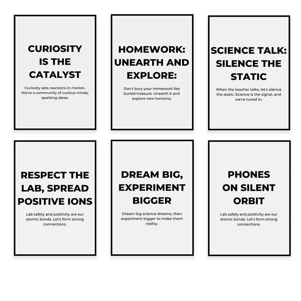 Fun science classroom art posters, printable science classroom printables, science rules, science teacher gifts