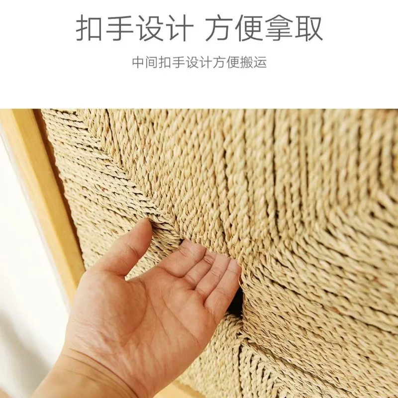 Lattice cabinet storage basket,storage household clothing snack basket, woven large storage box Applicable to multiple scenarios