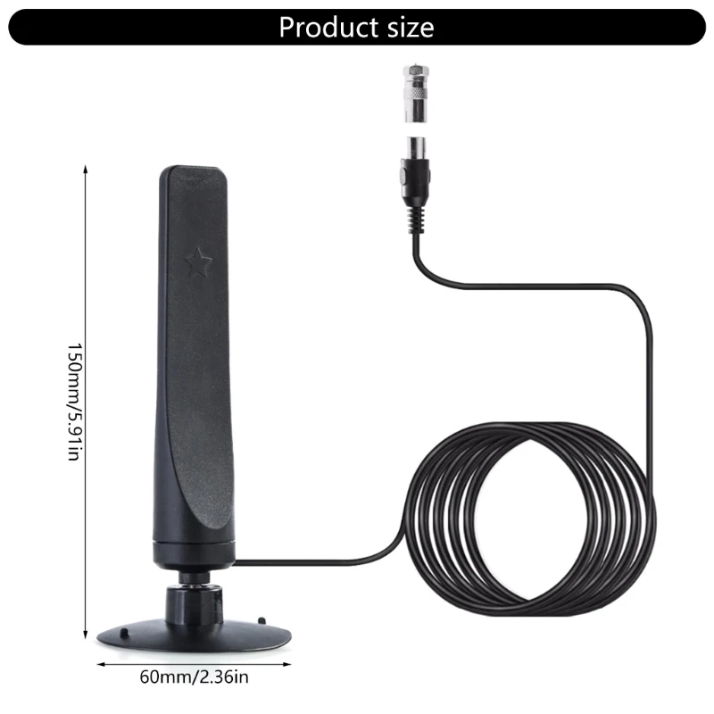 수신용 R91A 룸 안테나는 강력하고 안정적인 베이스를 갖춘 1080P HDTV 부스터를 지원합니다. 간편한 설치