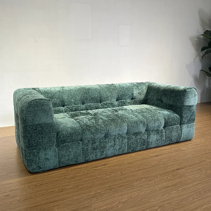 

m Modern Style Small Apartment Living Room Sofa Nordic Vacuum Compression Straight Row Fabric Sponge Filling Material m