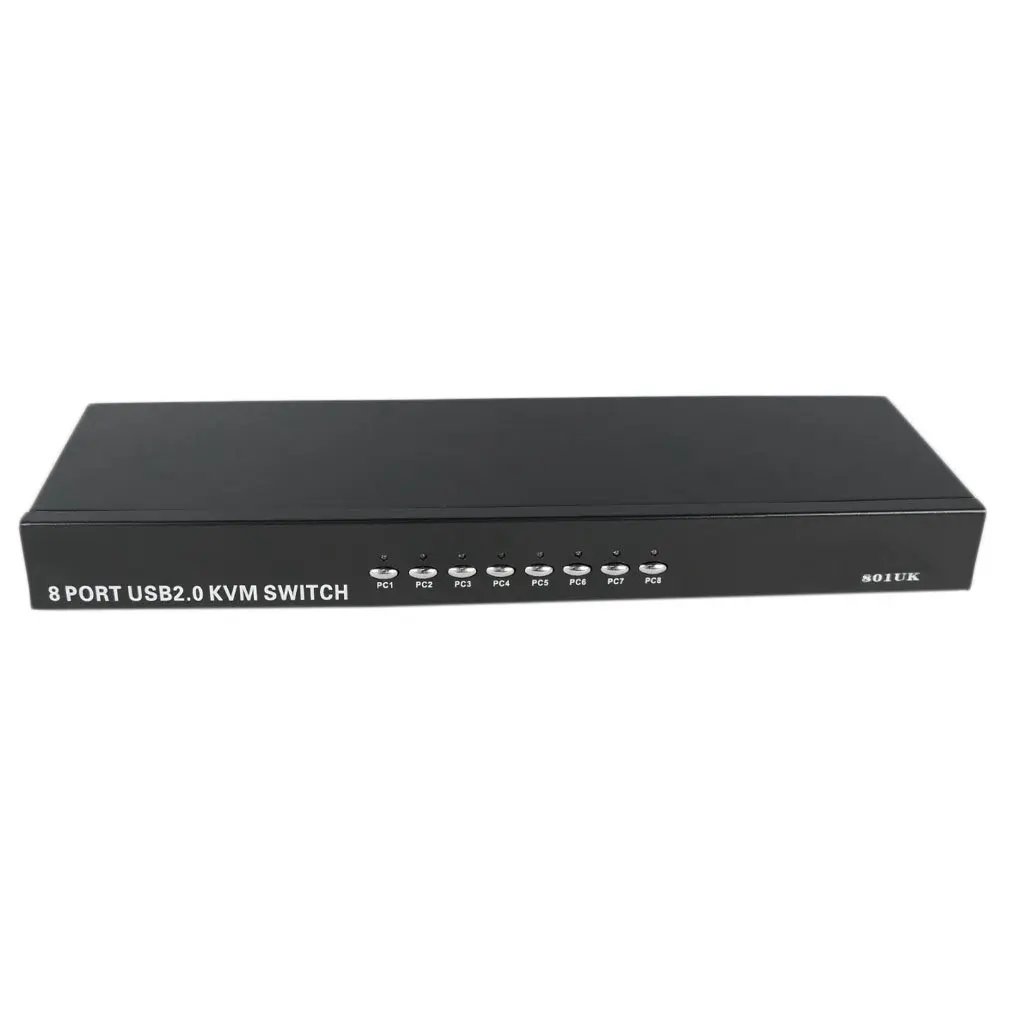 Hot 8 Ports External KVM Switch Box Universal USB 2.0 Manual Switcher Support For 1920 x 1440 VGA Splitter Adapter Dropshipping 5
