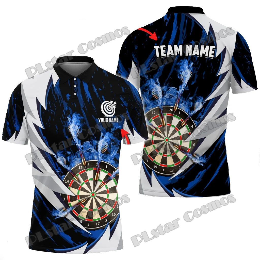 Fire Thunderstorm Darts Multicolor Personalized 3D Printed Fashion Men's Polo Shirt Summer Unisex Casual Polo Shirt POL133