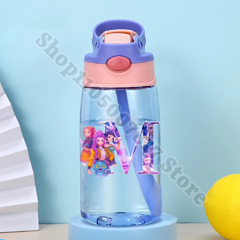 ขวดน้ำเด็ก KPop Demon Hunters ลายการ์ตูนอนิเมะน่ารัก พกพาสะดวก สำหรับเด็กผู้หญิง ใส่เครื่องดื่มเย็น น้ำผลไม้