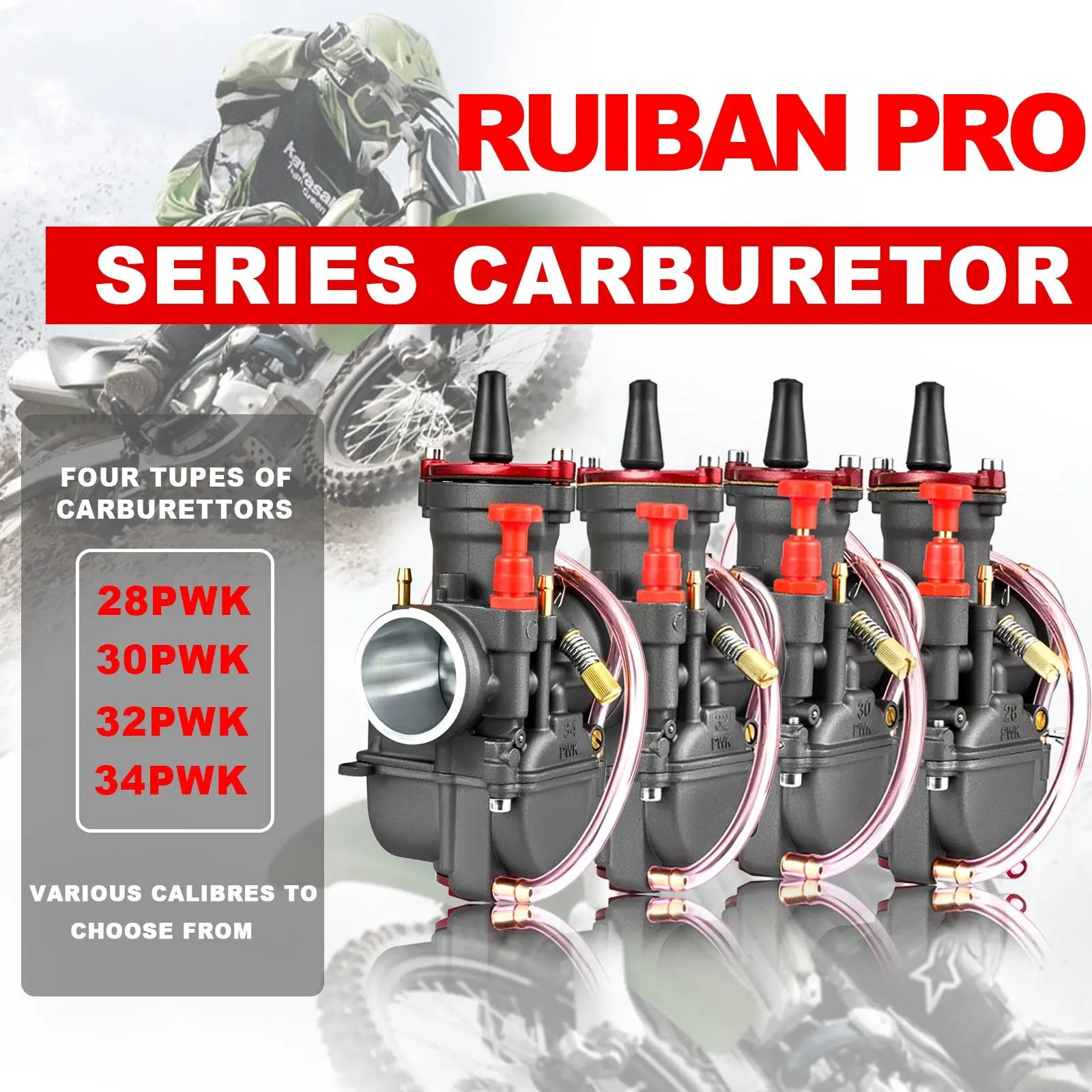 Racing Carburetor Keihin PWK 28 30 32 34 for 2T 4T Motorcycle Motocross Pit Dirt Bike Scooter ATV Quad Engine Carburetor