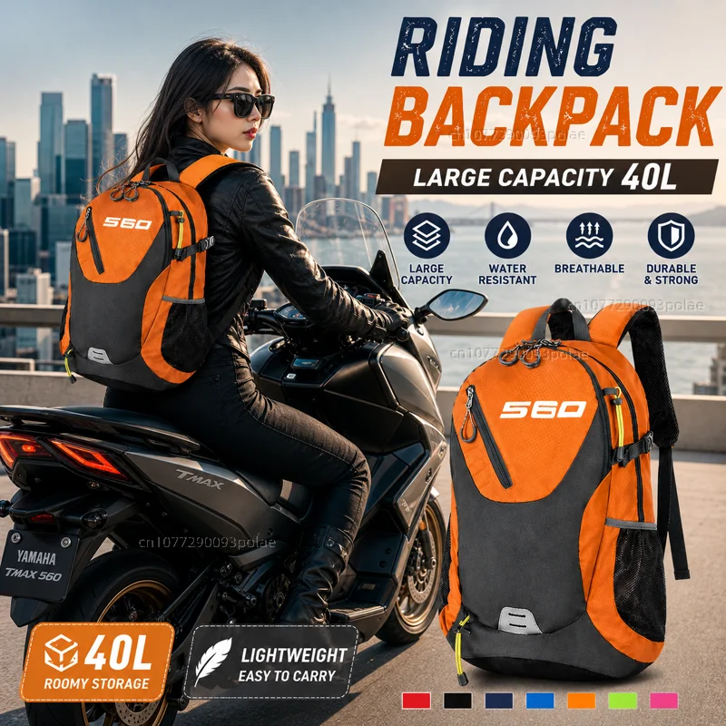 For YAMAHA TMAX 560 530 TECH MAX T-MAX Tmax530 dx sx Tmax560 Large CapaRacing travel Men waterproof Backpack Bag Motorcycle Gift