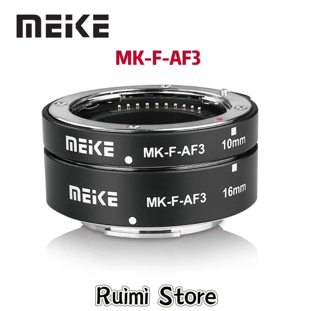Meike metal foco automático macro extensão tubo anel para sony e-mount/para fuji x-mount/para m4/3 montagem xt3 xt30 xt4 a7 a7iii a6000