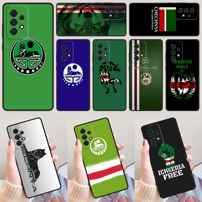 

Чеченый Национальный флаг волка для Samsung Galaxy A52 A72 A73 A20e A21S A50 A70 A11 A12 A42 A31 A40 A51 A71 A32 A80, чехол для телефона