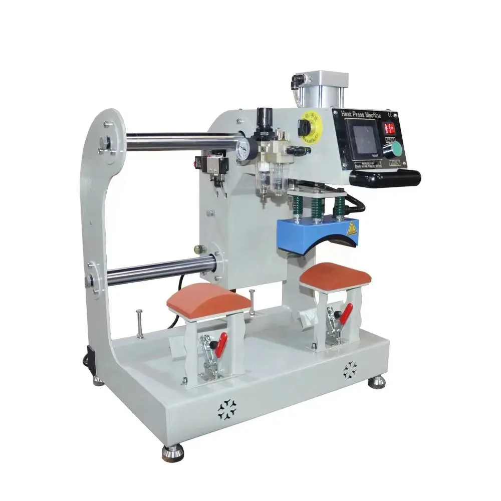 Dual Worktable Pneumatic Heat Press Machine For Caps/Maps