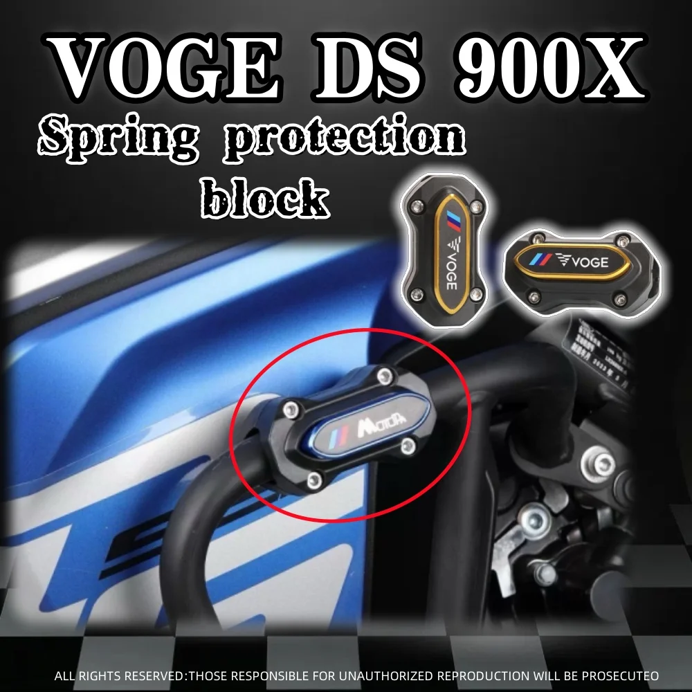 

For VOGE DS900X 900DSX ds900x motorcycle modified bumper anti-fall bar protective rubber sleeve aluminum block