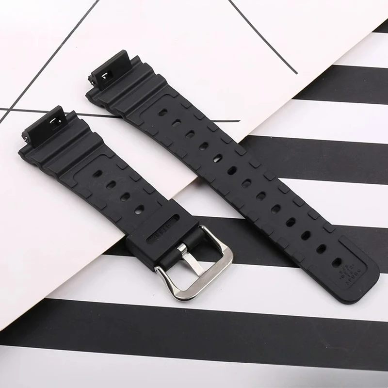 حزام ساعة مقاوم للماء وعديم الرائحة من الراتنج أحمر أخضر برتقالي أزرق أسود لساعة كاسيو جي شوك GA2100 DW-5600 16 مللي متر