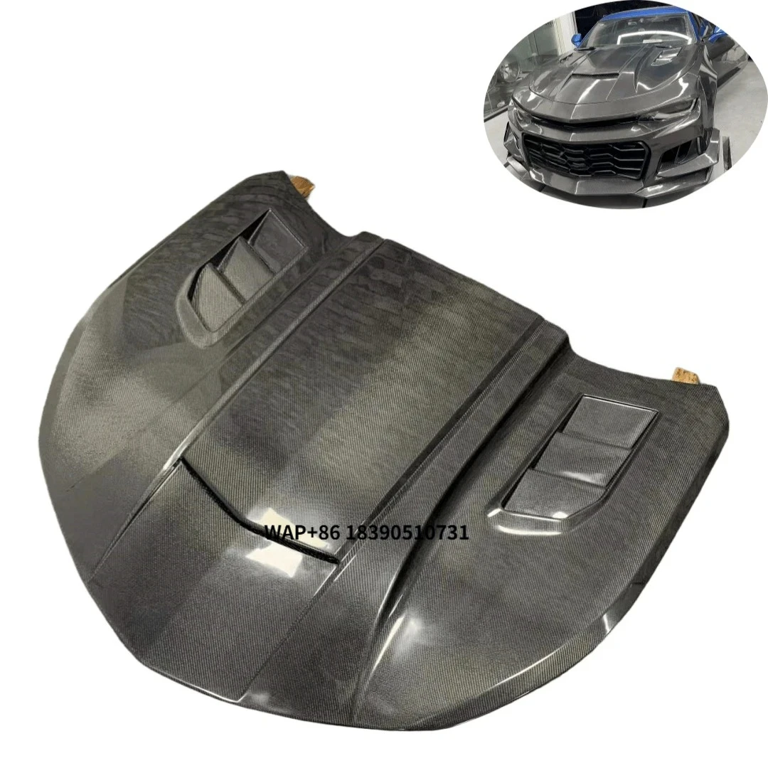 

Изготовленный на заказ капот двигателя из углеродного волокна для Camaro 6-го поколения 2016-2024 В комплект входят болты, новый состояние по индивидуальному заказу