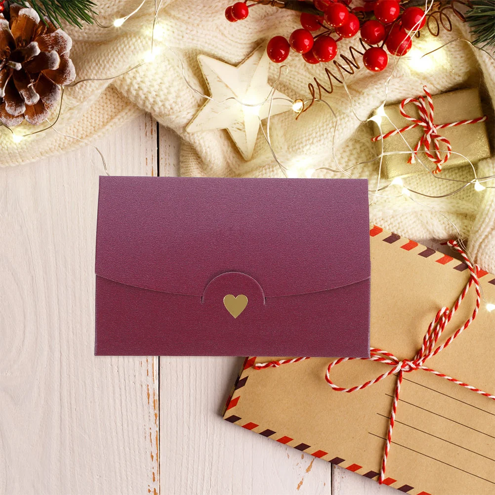 

40Pcs Vintage Style Small Envelopes Soft Texture for Wedding Parties Business Invitations Holiday Cards Comfortable Hand Feeling