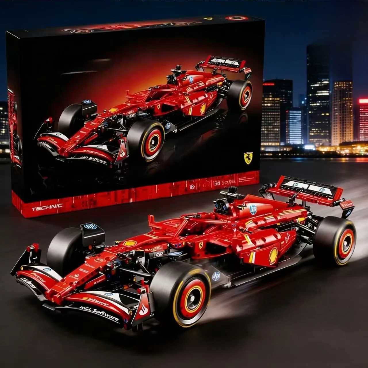 nuevo-coche-de-carreras-f1-sf24-2026-juguete-de-ensamblaje-para-ninos-bloques-de-construccion-mecanicos-apto-para-plastico-abs-de-alta-calidad