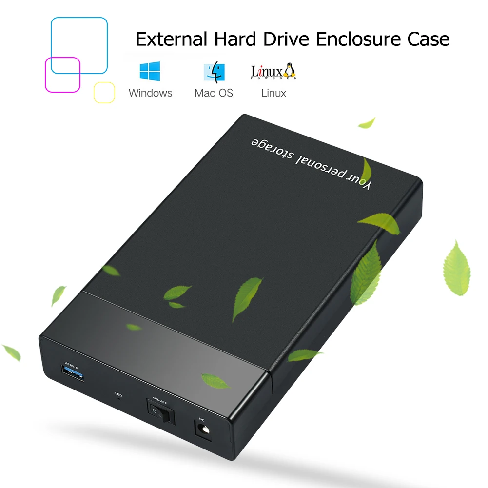 2,5-Zoll-Festplattengehäuse USB 3,5 bis Sata III externes Festplatten gehäuse USB 3.0-Festplattenbox-Unterstützung 10TB 3,0 2, 5 HD-SSD-Gehäuse