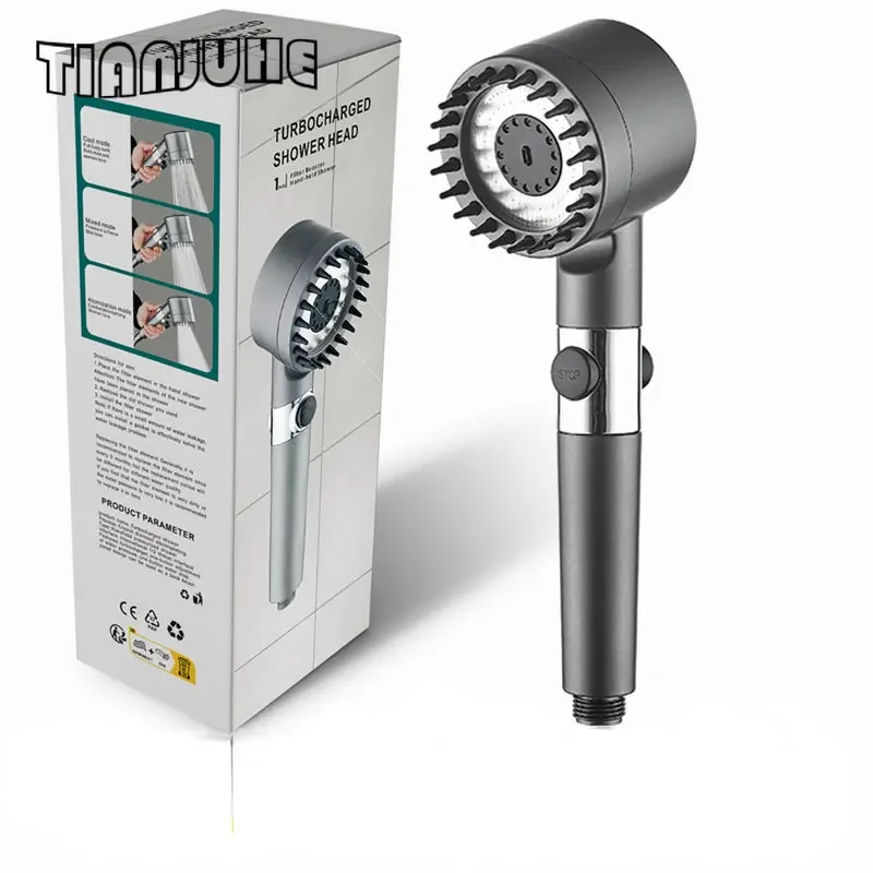 

Filtered Shower Head with Detachable Handheld Spray Settings High Pressure Shower Head with Multifunction Filters
