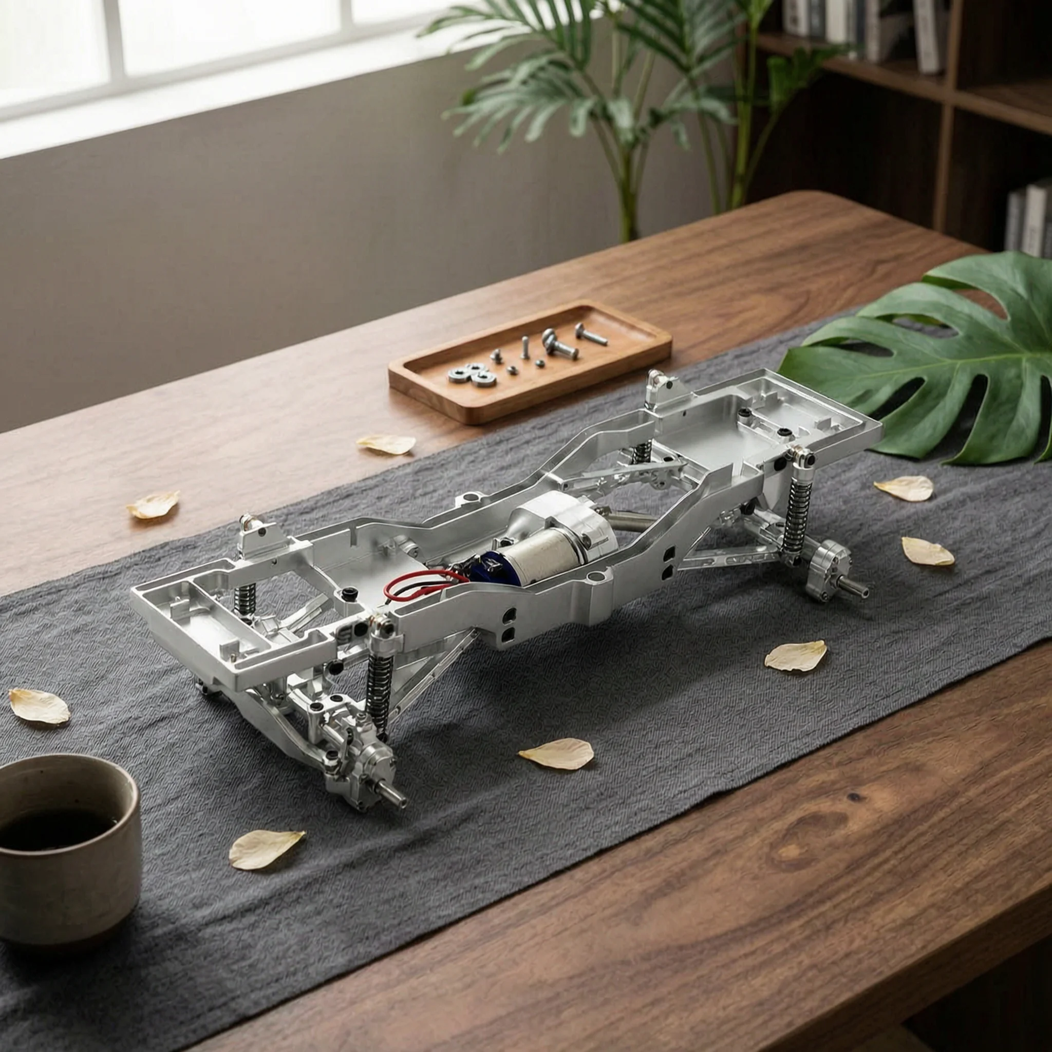 Rc Hobby Center - โครงแชสซีโลหะสำหรับรถบังคับวิทยุระดับงานอดิเรก พร้อมศูนย์ถ่วงต่ำ สำหรับการแข่งขัน ผลิตด้วยเครื่องจักรสำหรับ Tank 300