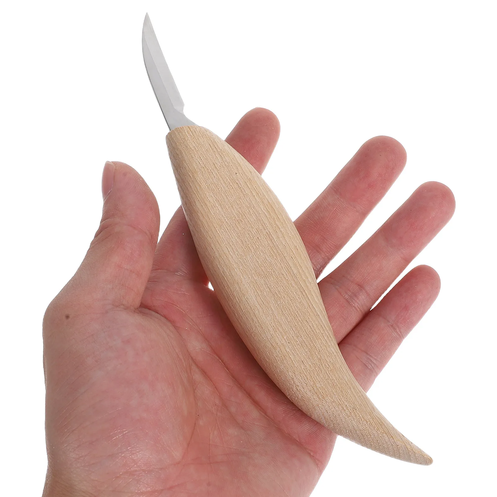 

Wood Carving Tools Beginner Whittling Knives Sculpture Engraving Carpenter Beige Work Stainless Steel Safe Long Handle