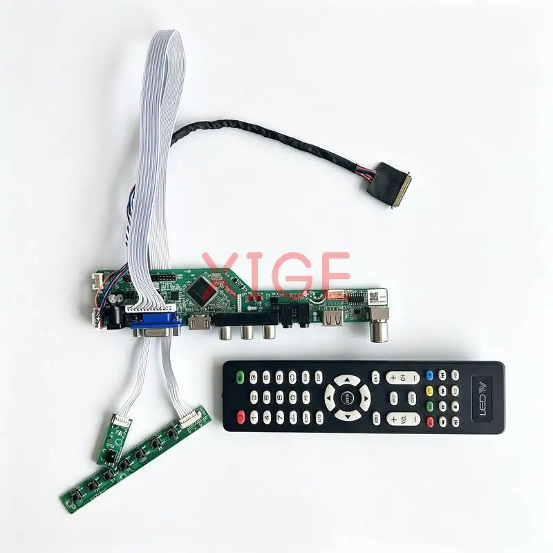 Controller Board Fit LTN101AT03 N101BGE B101XTN01 CLAA101WA 1366x768 40-Pin LVDS Laptop Display HDMI+VGA+AV+USB 1366*768 DIY Kit