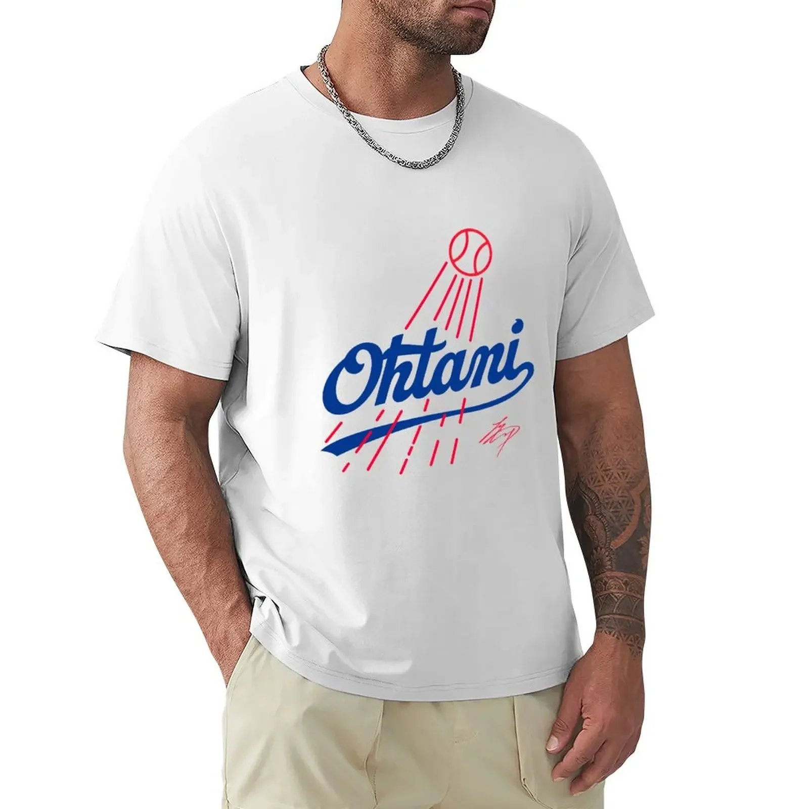 Shohei Ohtani T-shirt tops plain men workout shirt  for mens designer clothing manga vintage anime clothes new in tops & tees.