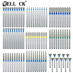 Wellck 10ピース/パック歯科用ダイヤモンドバーfg 1.6mm高速ハンドピース