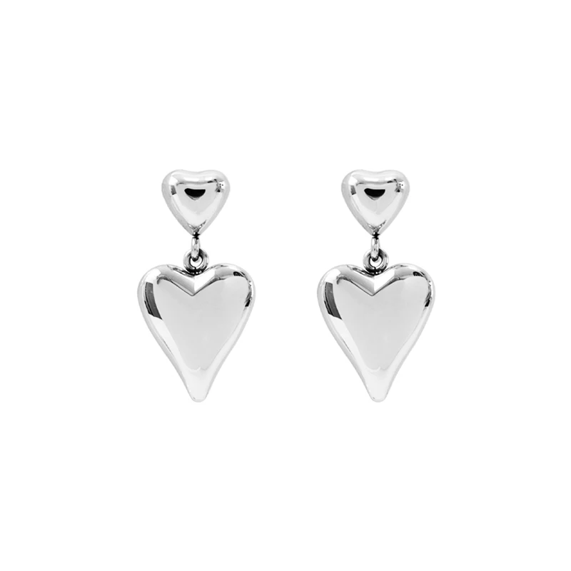 

Golden love light luxury niche design sense high-grade exquisite exaggerated ins temperament earrings jewelry