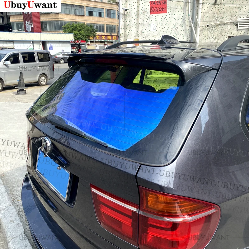 For BMW X5 E70 F15 Roof Spoiler Rear Trunk Wing ABS material Black/Carbon Color Refit Accessories For BMW X5 E70 F15 2008 - 2016