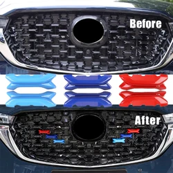 For Mazda CX-5 CX5 2022-2023 ABS Car Front Grill Front Face Decoration Trim Molding Accessories