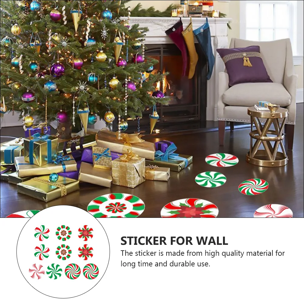 

10 Pcs Christmas Wall Sticker Holiday Decorations Xmas Window Living Room Decorative Pvc Decal