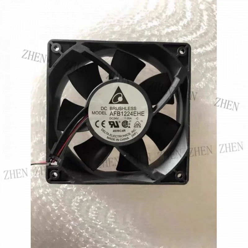 Y FOR  Delta AFB1224GHE 12038 DC24V 1.05A 12CM 2-Wire Large Airflow Inverter Cooling Fa