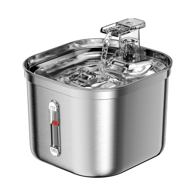 

Электрический диспенсер для воды для кошек, 2,20 л, автоматическая лейка для домашних животных, питьевой фонтанчик, фонтанчик и