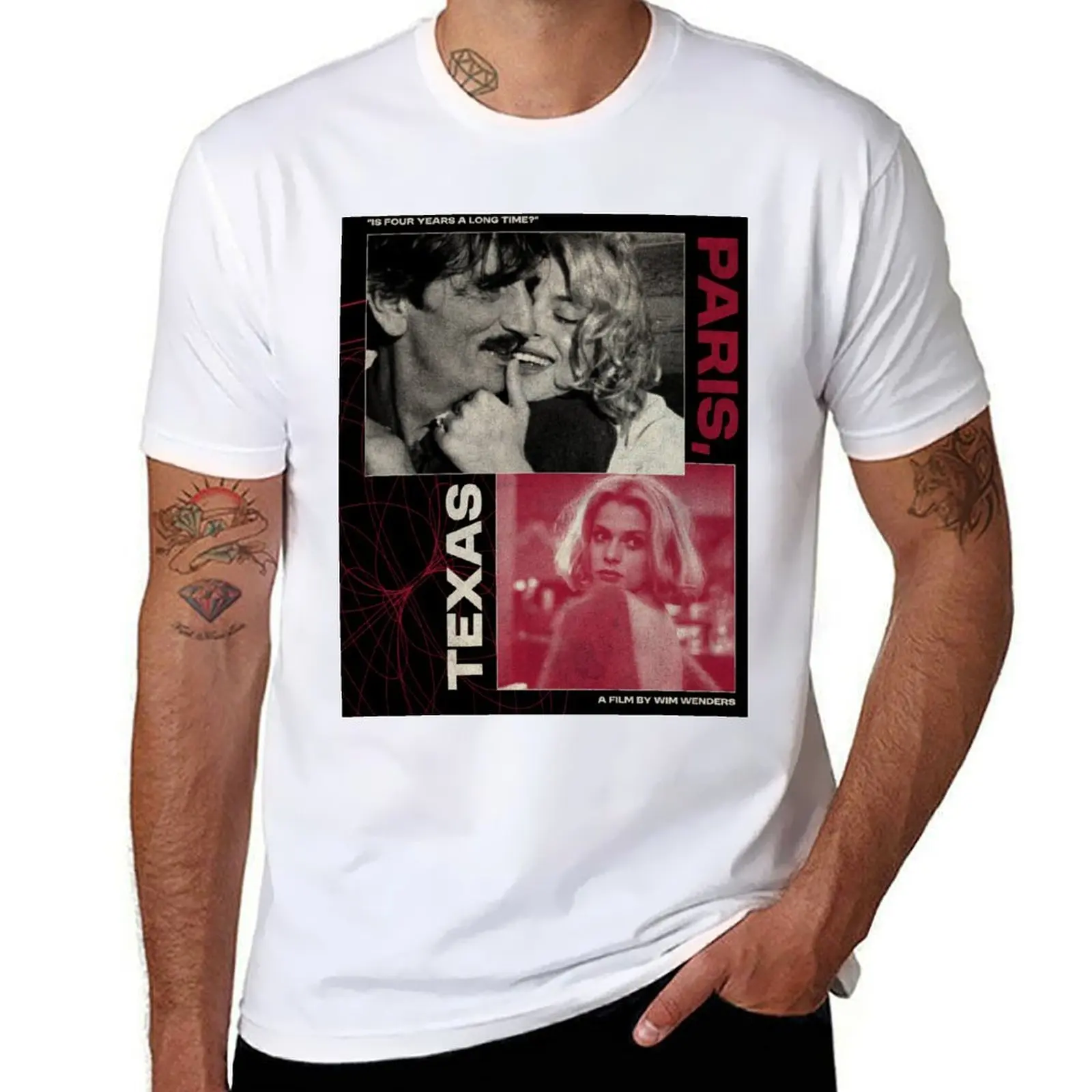 

Paris, Texas (1984) - Poster T-Shirt man t shirts graphic man t shirt summer T-Shirt