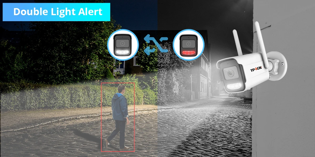 5MP IP-Kamera WLAN Drahtlose Sicherheitskamera mit KI-Menschenerkennung ICSee CCTV Bullet Außenüberwachung Sicherheitsschutz Videokamera – Detail 9