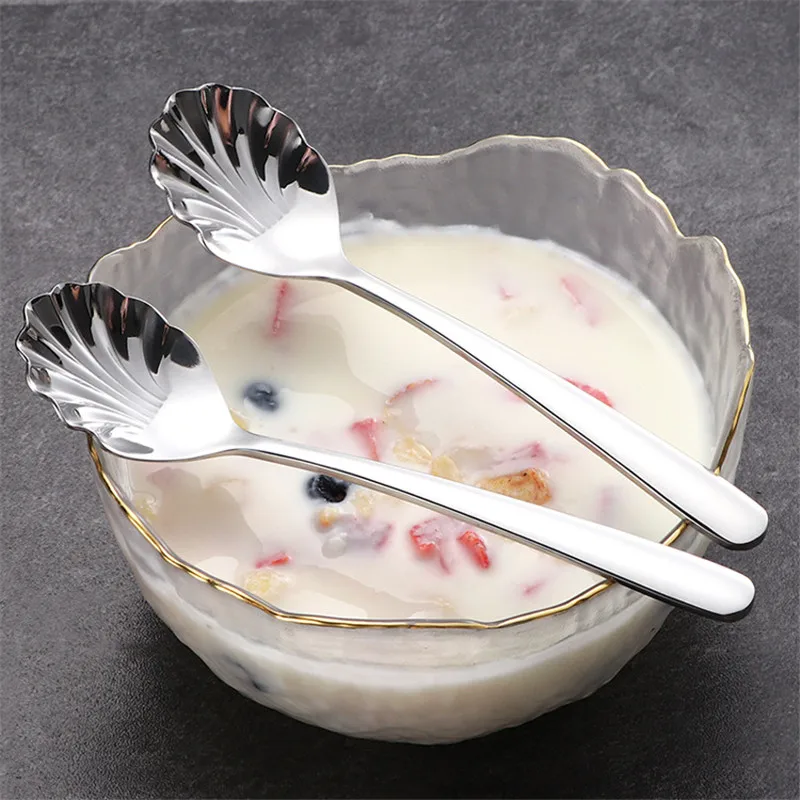 

3 Piece Ice Cream Spoons Set 304 Stainless Steel Tea Dessert Spoons For Home Kitchen Or Restaurant Mirror Polished Durable Spoon