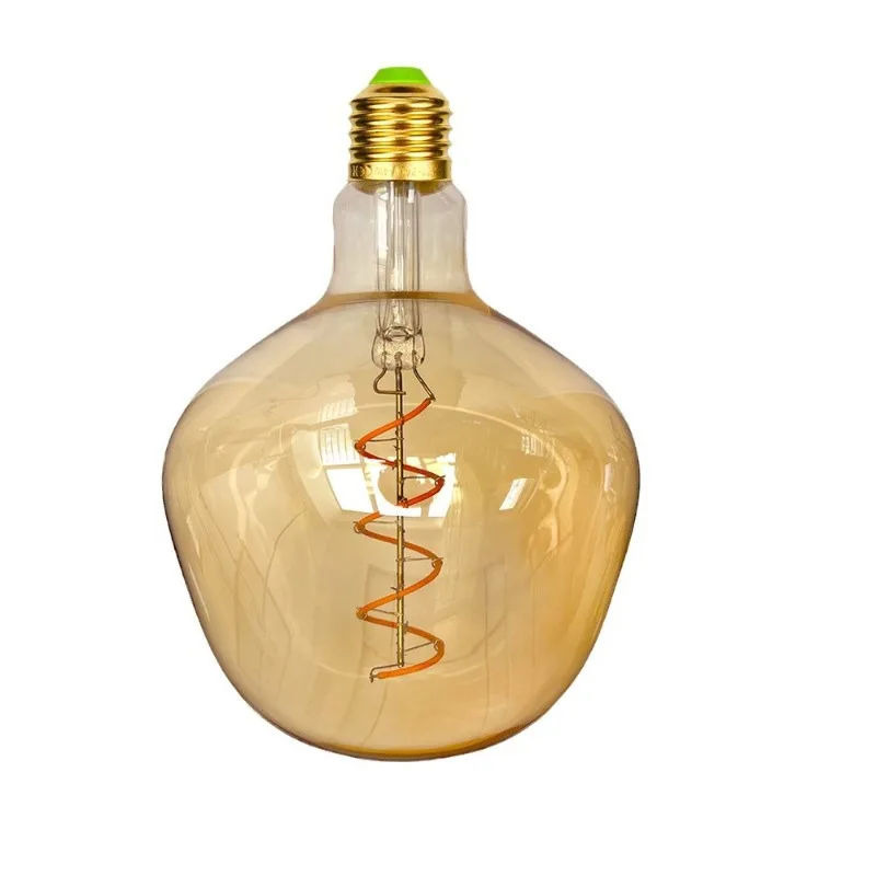 

Vintage Creative Spiral Filament Gold Gray Bulb E27 Screw Interior Decoration Dimmable LED Soft Strip Light