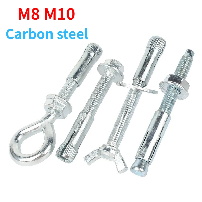 M8 M10 Removable Reusable Sleeve Anchor Expansion Bolt, Outdoor Fence Fixing Screw for Repeated Installation Concrete Fastener