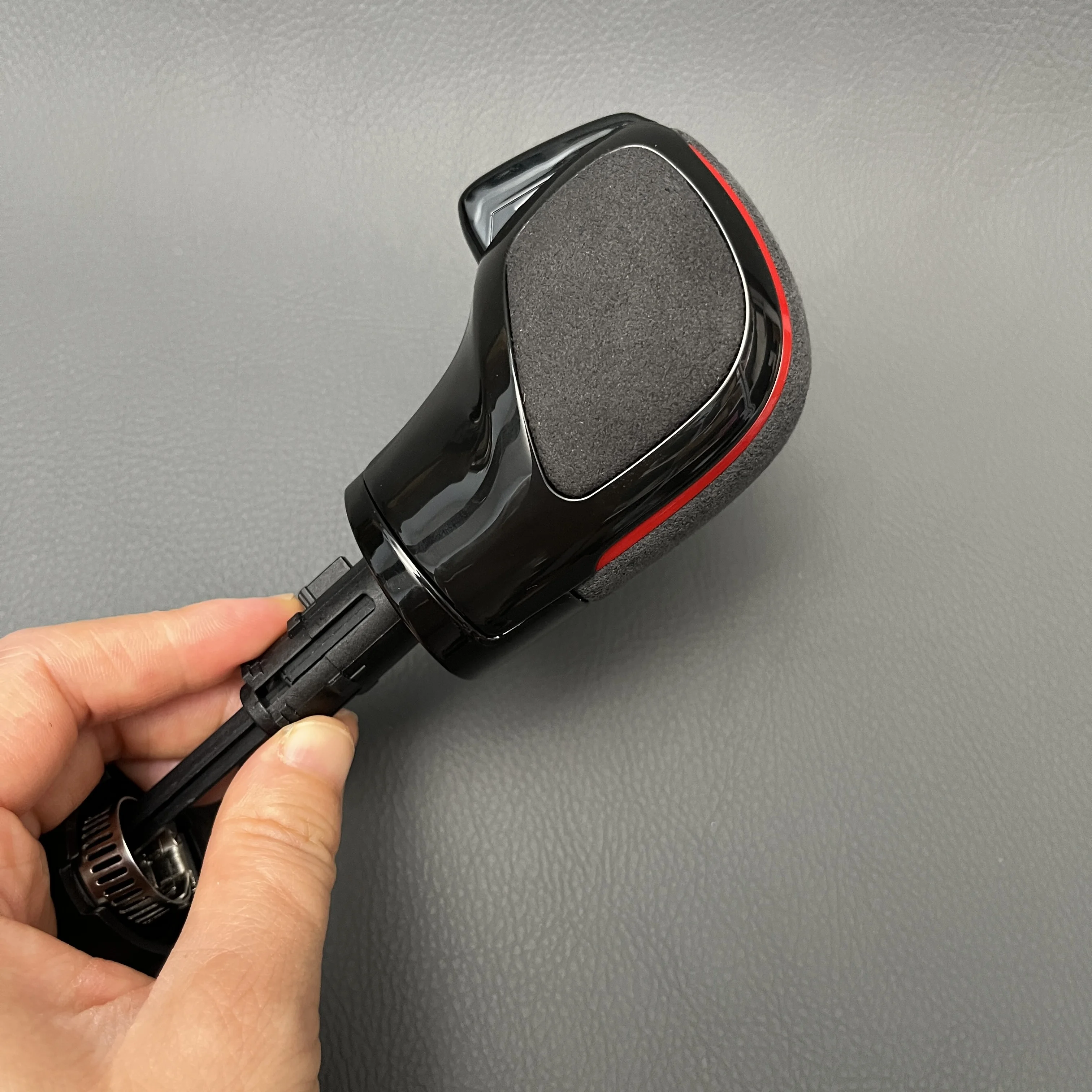 Leder-Automatik-DSG-Schaltknauf für VW Passat CC Golf 6 GTI Jetta MK6 GLI Schalthebelknauf Innenraum-Ersatzteile – Detail 5