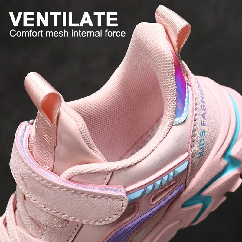 Trendy Kinder Casual Schuhe Mädchen Tennis Rutschfeste Student Kinder Outdoor Sport Lauf Sneaker Komfort Walking Schuhe – Detail 7