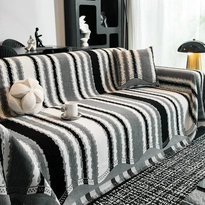 

Luxury Chenille Sofa Blanket All Inclusive Multipurpose Sofa Towel Furniture Dust-proof Anti-scratch for Home Living Room Decor